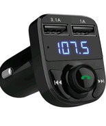 Lihan Handsfree Call Car Charger Bluetooth FM Transmitter Radio Receiver... - $19.31