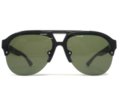 Gucci Sunglasses GG0170S 001 Half Rim Aviator Frames with Green Lenses 59-13-145 - £149.31 GBP