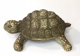 Vintage Textured Life Like Hollow Plastic Turtle Toy - $8.00