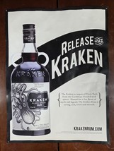 Release The Kraken 24x18in Pinup Poster Black Spiced Rum Alcohol Bar Sig... - $908.35 MXN