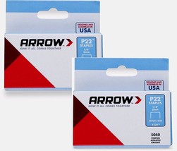2 ~ Boxes of 5050 ARROW STAPLES 1/4&quot; 6mm Plier Type P-22 Stapler Office 24 Ga. - £30.27 GBP