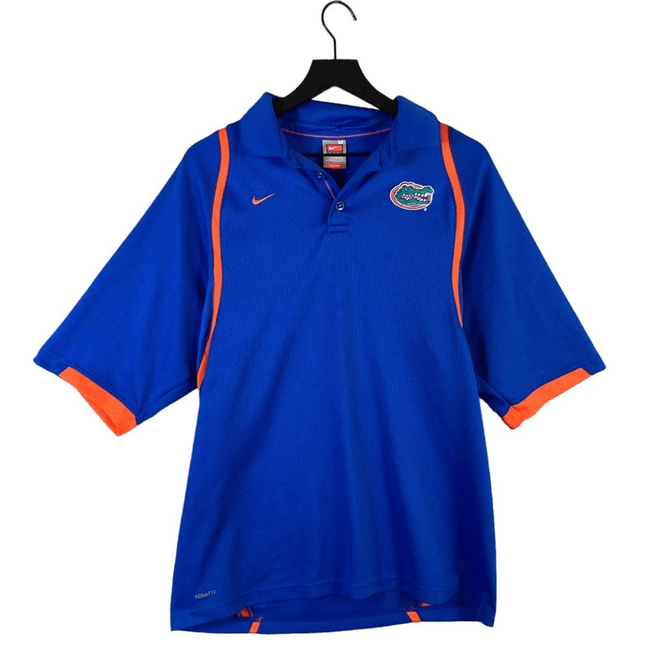 Primary image for Florida Gators Mens Polo Dri-Fit Blue Nike M College Team Tee