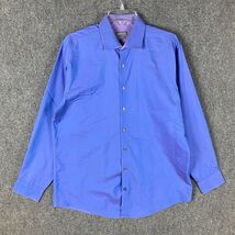 Kenneth Cole Reaction Button Up Shirt Men&#39;s 16.5 Regular Fit Cotton Blen... - €8,96 EUR