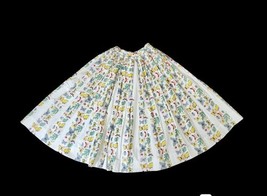 Vintage 50s Jo Collins Circle Pleated Full Butterfly Bug Beetle Skirt XXS - $84.15