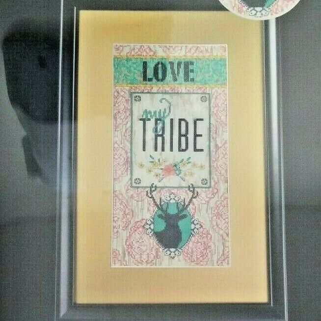 LOVE MY TRIBE Cross Stitch Kit 1388958 Deer Hunting Country Family Artiste - £10.03 GBP