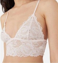 Intimately Free People Everyday Lace Longline Bralette Heavenly Pink ( L ) - $19.77