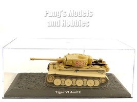 Tiger I PzKpfw VI Ausf German Heavy Tank &amp; Display Case 1/72 Scale Model - $29.69