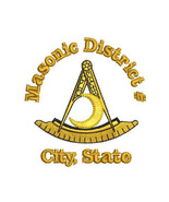 Masonic District Deputy Grand Master DDGM Custom Embroidered Polo Shirt - $641.12 MXN