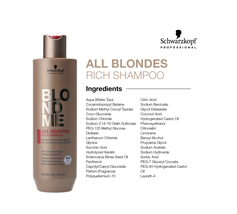 Schwarzkopf BlondMe All Blondes Rich Shampoo, 10 Oz. image 2