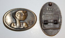 E.T. The Extraterrestrial Movie Alien Bust Metal Belt Buckle 1982 Lee Co - £18.63 GBP