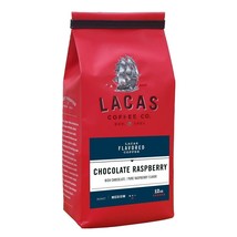 Lacas Coffee Flavored Coffee Chocolate Raspberry Ground 12oz - $16.44