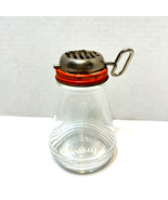 Antique 1950s Red Metal and Glass Jar Kitchen Chopper 5 inch - £10.67 GBP