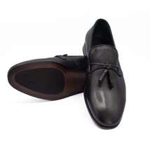 The Modica Black Leather Tassel Loafer Final Sale! image 3