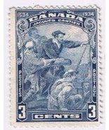 Stamps Canada #208 3 Cent Blue Jacques Cartier - $1.48