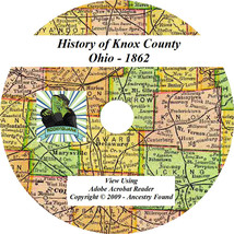 1862 History &amp; Genealogy of KNOX County Ohio OH - £4.64 GBP