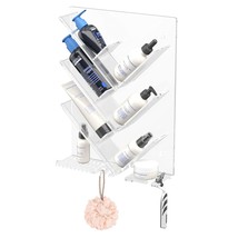 Acrylic Shower Caddy Organizer For Bathroom, Clear Shampoo Holder Organizer Shel - $76.99