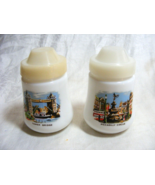 Vintage Milk Glass Italian S&amp;P Shakers Piccadilly Circus Tower Bridge 13-c - $553.18 MXN