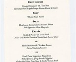 Teatro ZinZanni Dinner Menu &amp; Wine Pairings San Francisco California  - £22.15 GBP