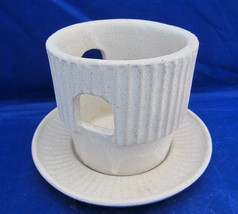 Monmouth Pottery Votive or Pillar Candle Holder with Under Plate - £23.91 GBP