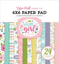 Echo Park Double-Sided Paper Pad 6&quot;X6&quot; 24/Pkg-All About A Girl - £14.00 GBP