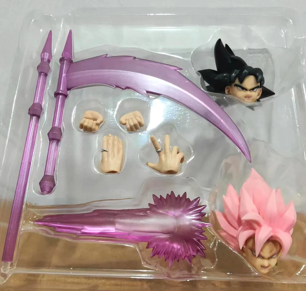 In Stock Demoniacal Fit Dragon Ball Z SHF GOKU Rose Goku Head Effect PVC Action - £48.34 GBP
