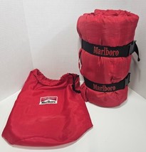 Vtg Marlboro Unlimited Red Sleeping Bag Camping Outdoors Backpacking Cli... - $16.45