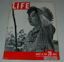 Vintage Life Magazine Aug 16 1948 Neat Ads Fisheman Babe Ruth Story Ciga... - $29.99
