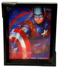 Pyramid America Marvel CAPTAIN AMERICA 9.25 in x 11.25 in 3D Shadow Box  - £19.77 GBP