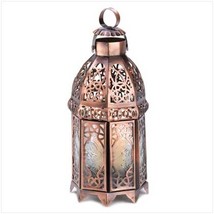 2 -  Copper Moroccan Candle Lamps - £37.95 GBP