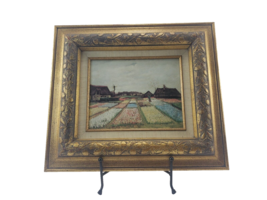 Bulb Fields, 1883 by Vincent Van Gogh Print Matted Gold Frame 17x15 - £116.92 GBP