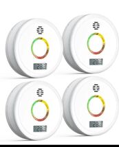 Jemay Carbon Monoxide Alarm Detector with Display (4-Pack) 10 year - $49.38