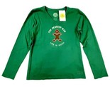 Life Is Good Women&#39;s V-Neck T-Shirt Size XS Green Cotton TG4 - £13.28 GBP