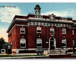 Città Hall Costruzione Griffin Georgia Ga 1917 DB Cartolina H28 - $5.63