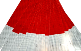 20 Pack 3M 913-32 Reflective Strips - 2" x 18" Red White Conspicuity Tape Dot-C2 image 2