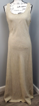 Ronni Nicole Long Maxi Dress Women Size 16 Tan Solid Rayon Sleeveless Round Neck - $32.30