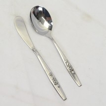 Oneida Our Rose SSS Butter Spreader + Sugar Spoon Stainless - $182.48 MXN