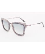 Tom Ford LARA Gray Havana / Blue Mirror Gradient Sunglasses TF573 55X LA... - $208.05