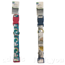 Good2Go Dog Collar - L/XL - 16-26 in Rainbows and Unicorns, Leaves and Mushroom - £22.94 GBP