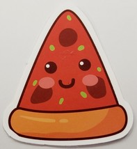 Pizza Slice with Face Super Cute Sticker Decal Multicolor Food Embellishment Fun - £1.83 GBP