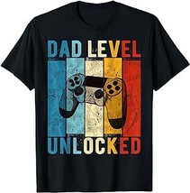 Pregnancy Announcement Dad Level Unlocked New Daddy Father T-Shirt - £12.59 GBP+