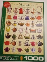 EuroGraphics Teapots Puzzle (1000-Piece) Theieres, Teteras, and Teekannen - £9.52 GBP
