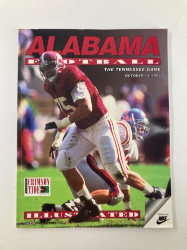 October 14 1995 The Tennessee Game U. of Alabama Official Souvenir Program - $18.97