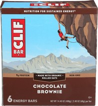 Clif Bar Energy Chocolate Brownie Bar, 6 Count - £22.51 GBP