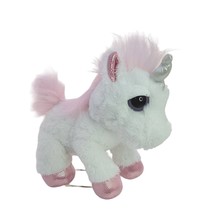 Aurora Unicorn White Pink Plush Stuffed Animal Toy Cute Gift Big Eyes 2017 - £9.77 GBP