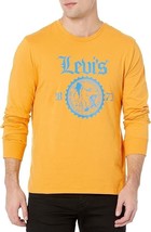 Levi&#39;s Men&#39;s Long Sleeve Standard Graphic Tee Bear Crest Autumn Blaze 2XL - $19.79
