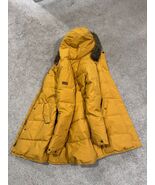 Roxy Dry Flight Technology Puffer Jacket Women's Small Yellow Hooded Ful... - $148.45