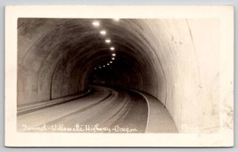 RPPC Tunnel Willamette Highway Oregon Real Photo Postcard V24 - £6.72 GBP