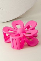 Rose Red Sweet Hollowed Flower Shape Claw Clip - $52.86 MXN
