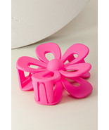 Rose Red Sweet Hollowed Flower Shape Claw Clip - $52.12 MXN
