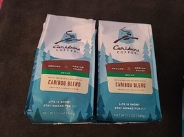 4 Caribou Coffee Caribou Blend Decaf Medium Roast Ground Coffee 12 Oz (CB1) - £34.36 GBP